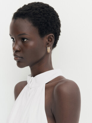 Massimo Dutti【NEW】Long halter neck dress with flounce Massimo Dutti Long Halter Neck Dress With Flounce - ShopStyle